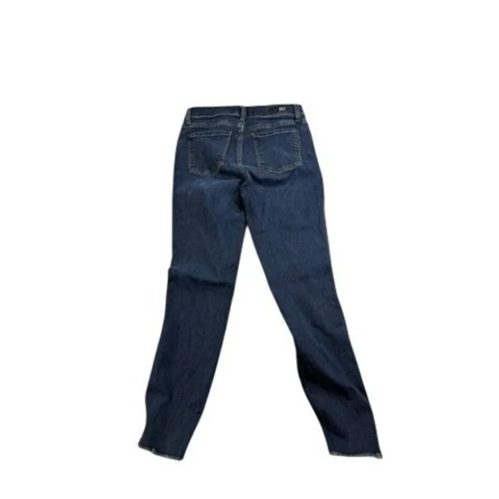 KUT From The Kloth Women Dark Wash High Rise Frayed Hem Skinny Jeans Size 8
